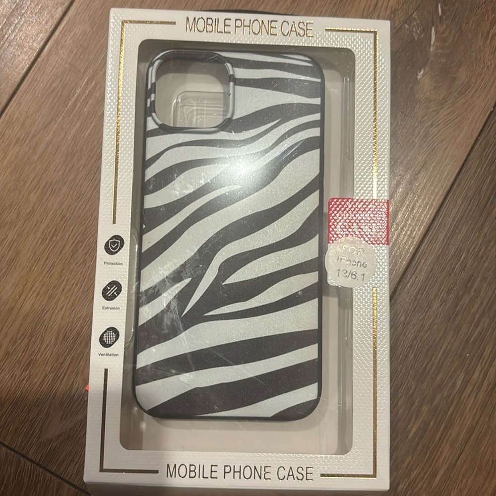 Zebra print iPhone 13 case